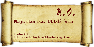 Majszterics Oktávia névjegykártya